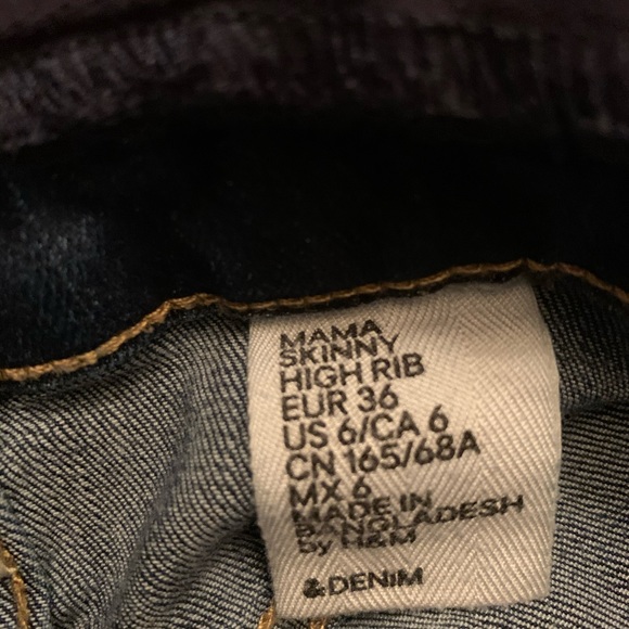 Maternity H&M distressed Jeans SZ 6 - Picture 2 of 8